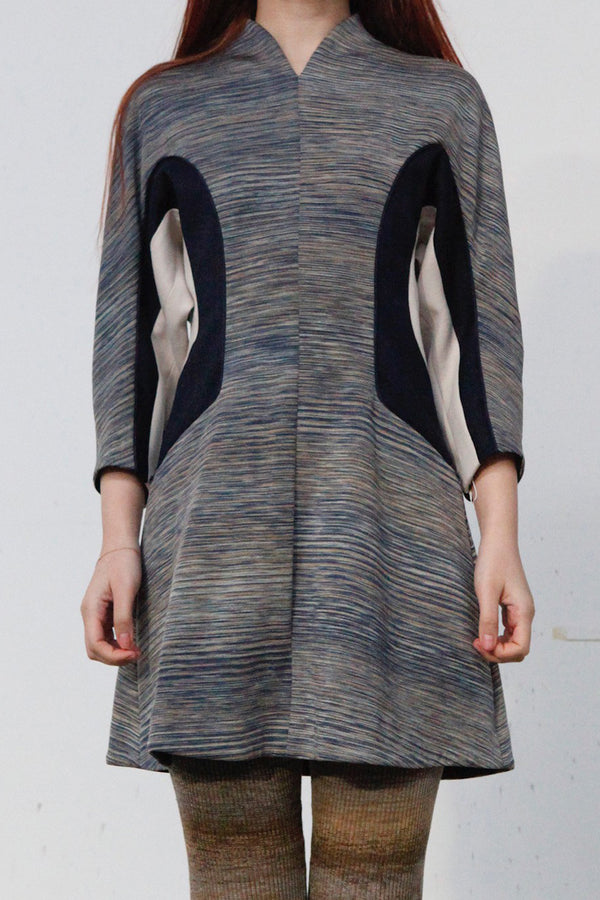 MAME KUROGOUCHI small V -neck dress MM22FW JS045